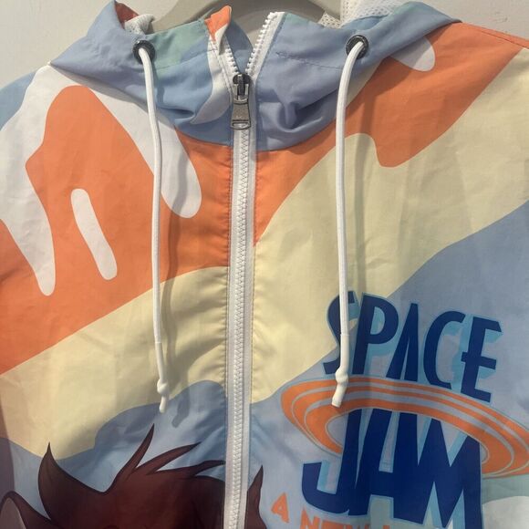 Members Only Space Jam 2 Wind Breaker Light Jacket Tune Squad Size Mens Medium - Picture 14 of 14